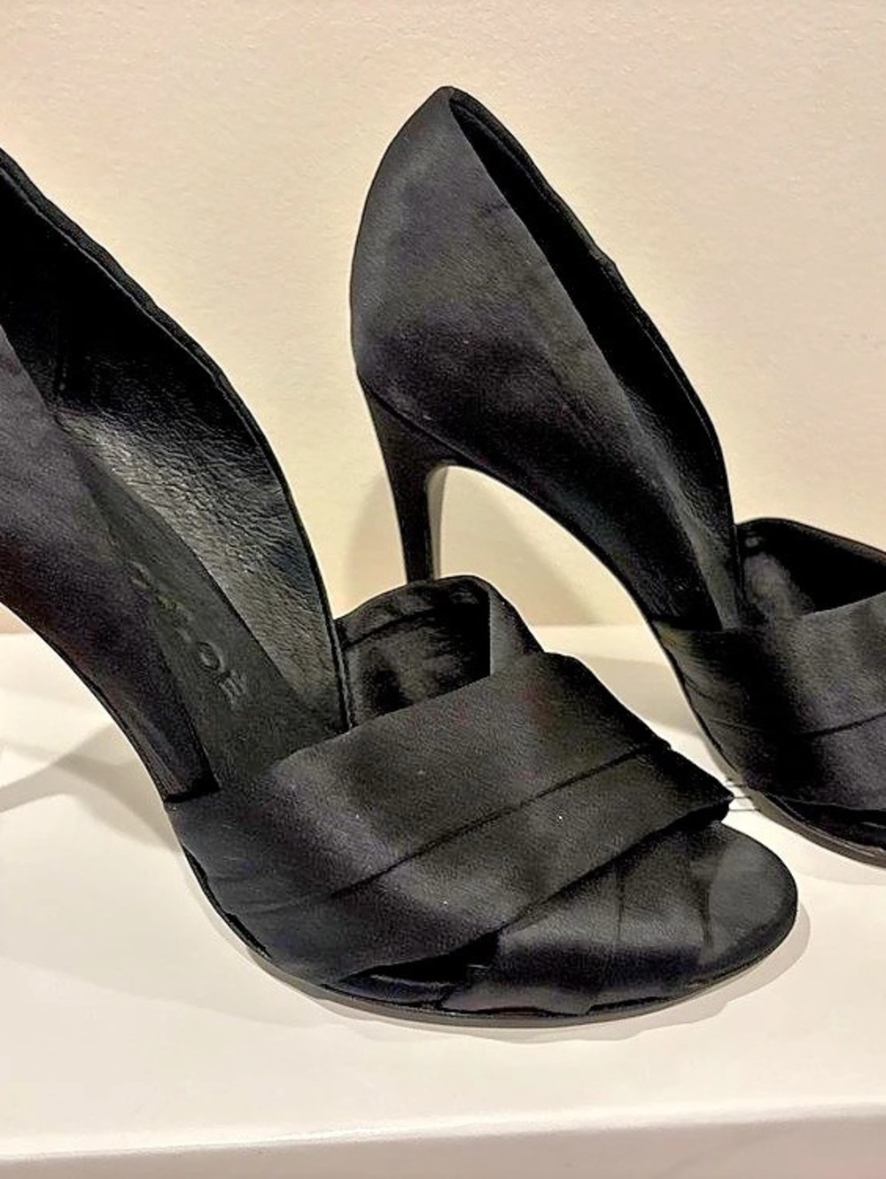 See by Chloé Bribona Crisscross Satin Sandals Black EU 38